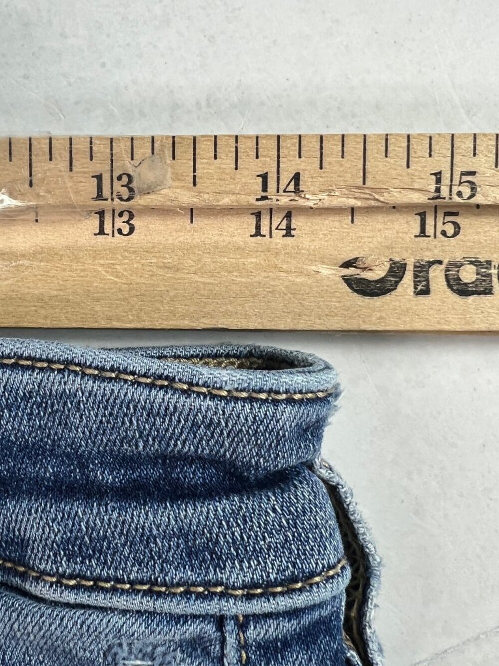 American Eagle Jeans Women 28x29* Super High Rise Flare Blue Stretch Denim Tag 6 - Picture 16 of 16